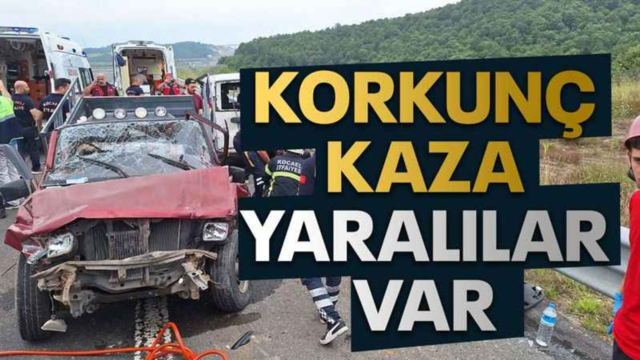 Korkunç kaza yaralılar var